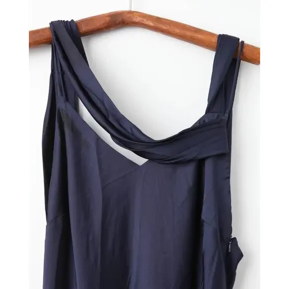 Fame & Partners Francois Blue Satin Gown
